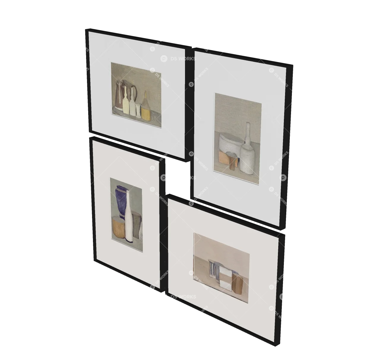 Paintings 3d model thumbnail 2
