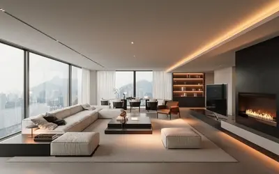 Italian Modern Living & Dining Room