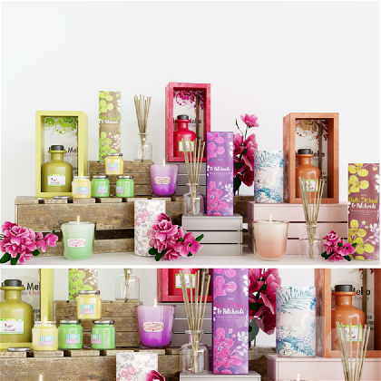 Modern Candle & Holder