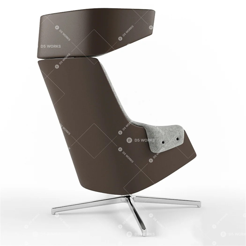Modern Armchair 3d model thumbnail 2