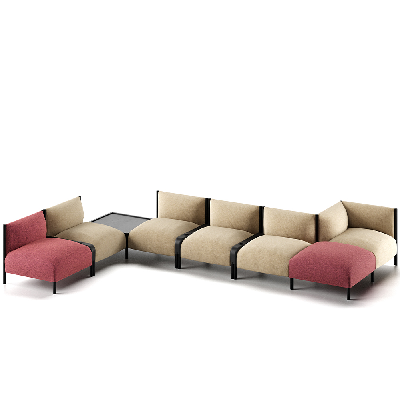 Postmodern Modular Sofa Set
