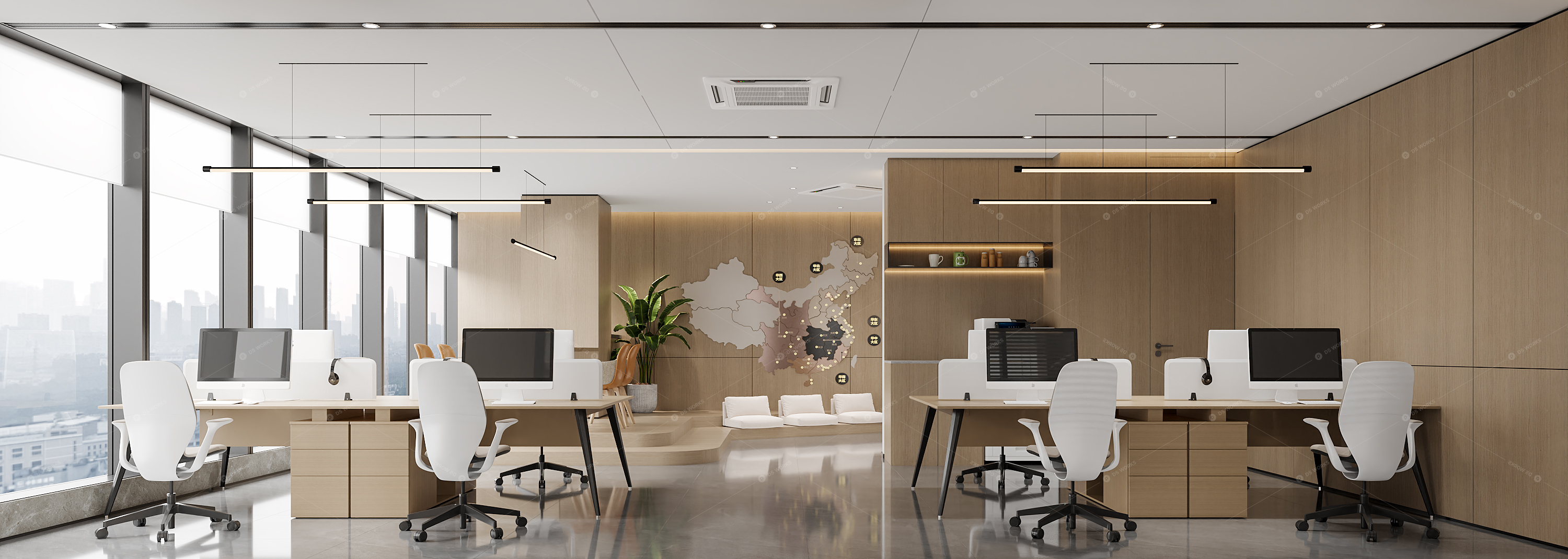 Office Spaces 3D Models 2