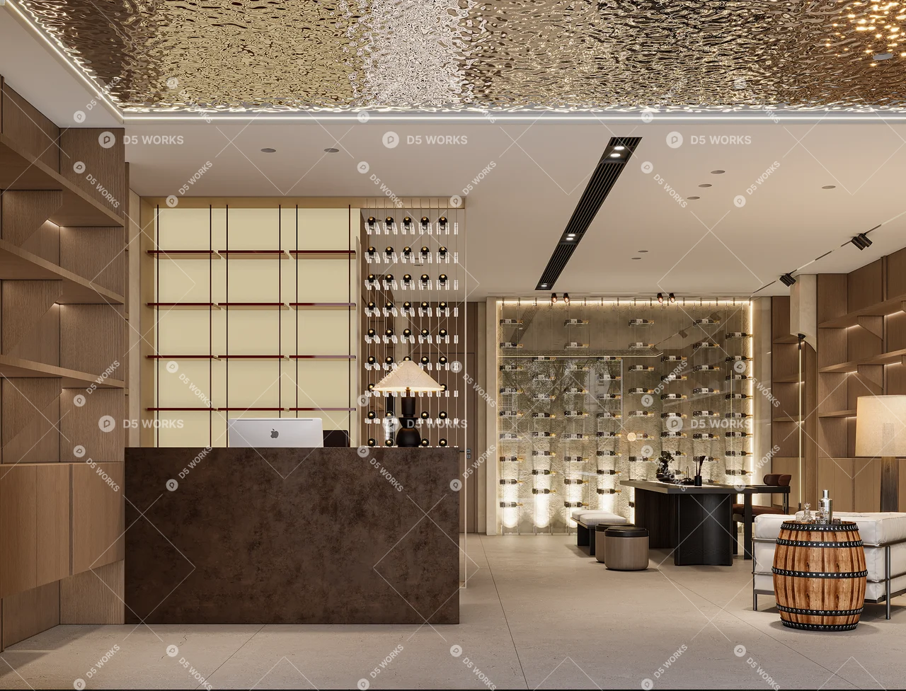 Tea Room 3d model thumbnail 2