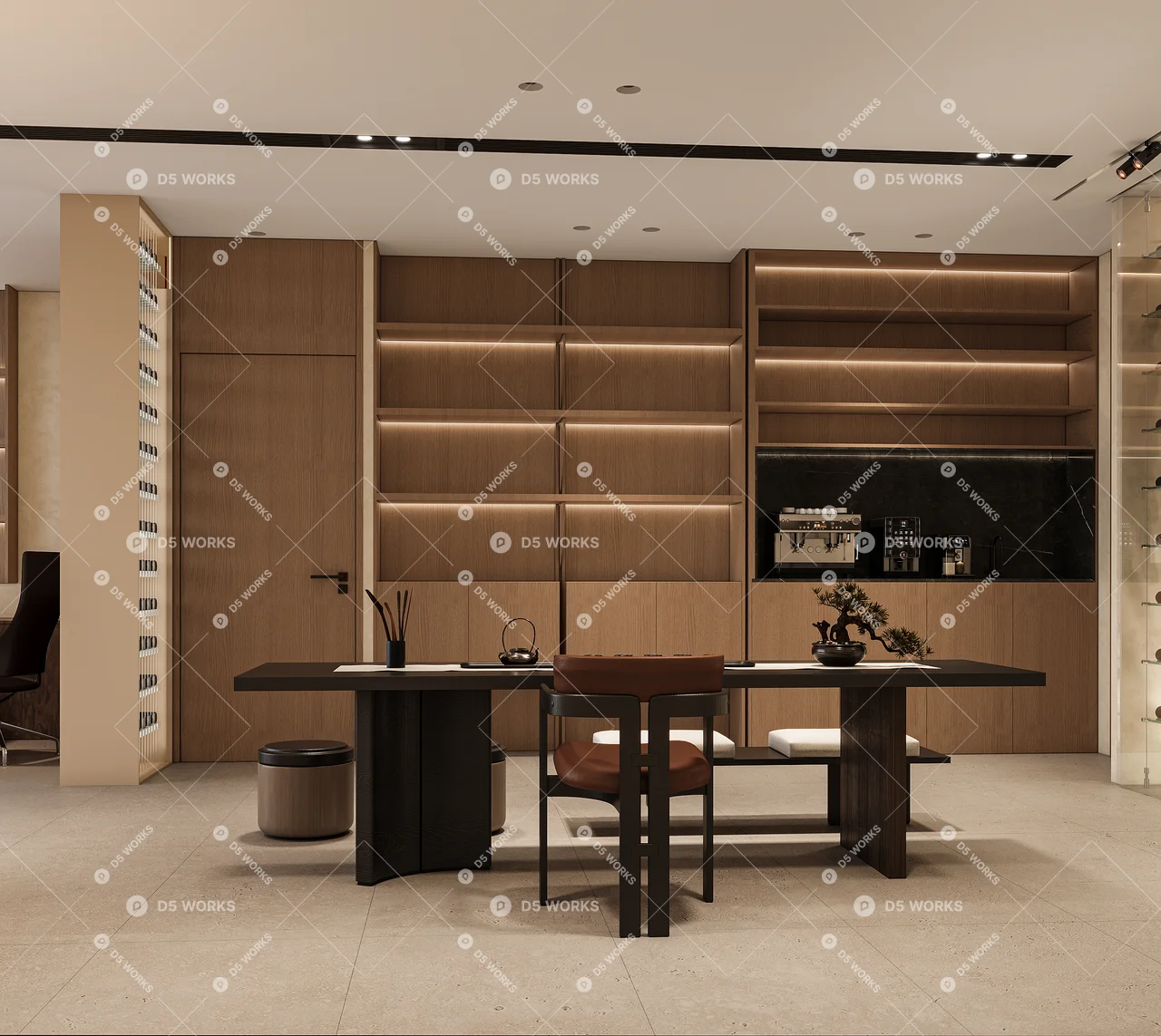 Tea Room 3d model thumbnail 3