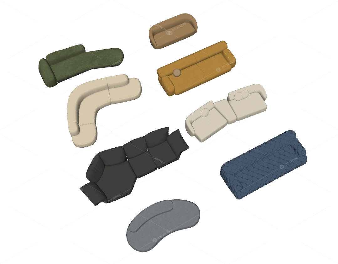 Furniture Sets 3D Models 2