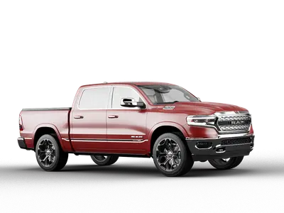 Red Pickup Truck 3d model