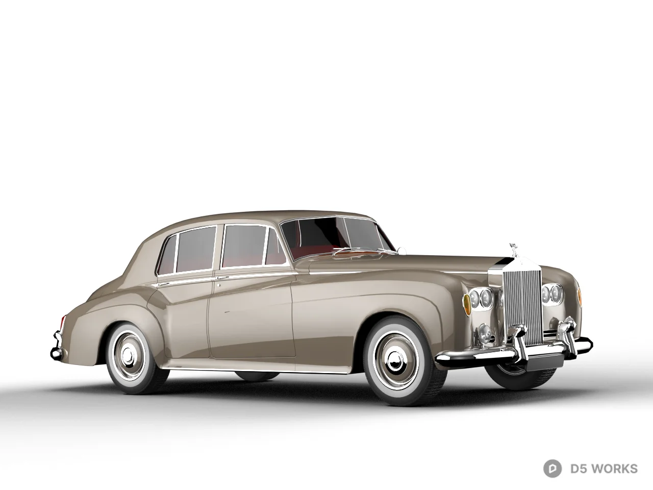 Classic Luxury Sedan 3d model - Image 1