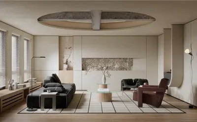 Wabi-Sabi Home Living Room 3d model