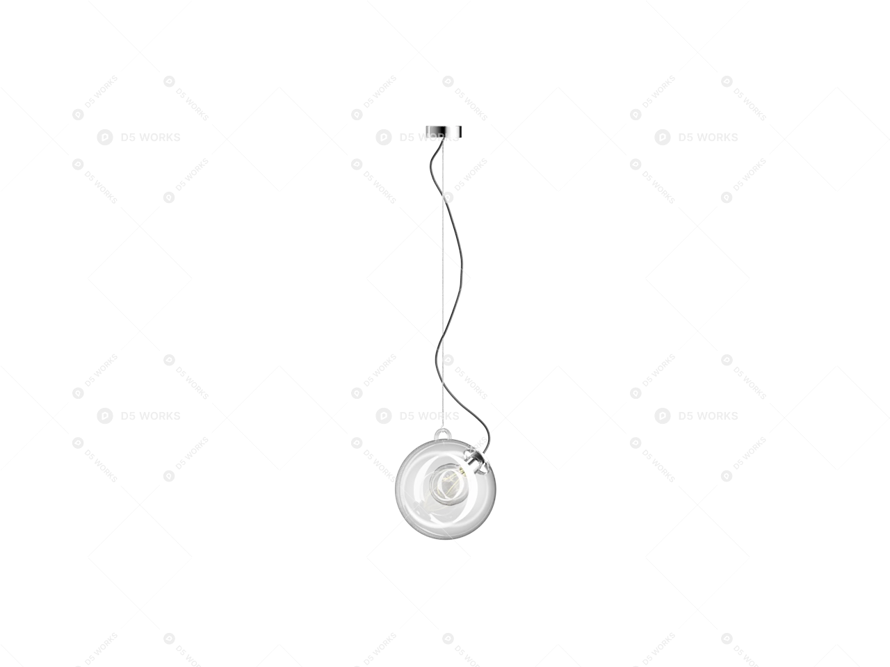 Pendant Light 3d model thumbnail 2