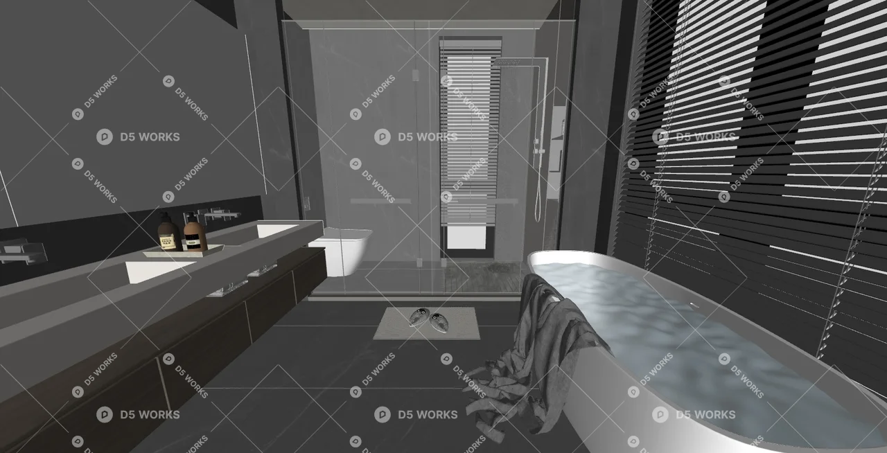 Italian Bathroom 3d model thumbnail 2