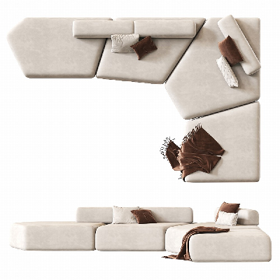 Modern Irregular-shaped Sofa