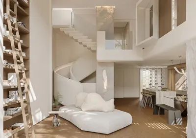 Japandi Villa Living Room