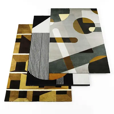 Geometric Patterned Rug 3d model
