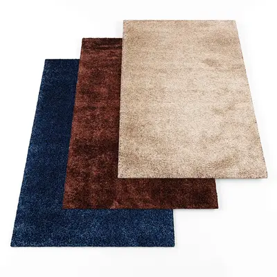 Minimalist Shaggy Area Rugs 3d model
