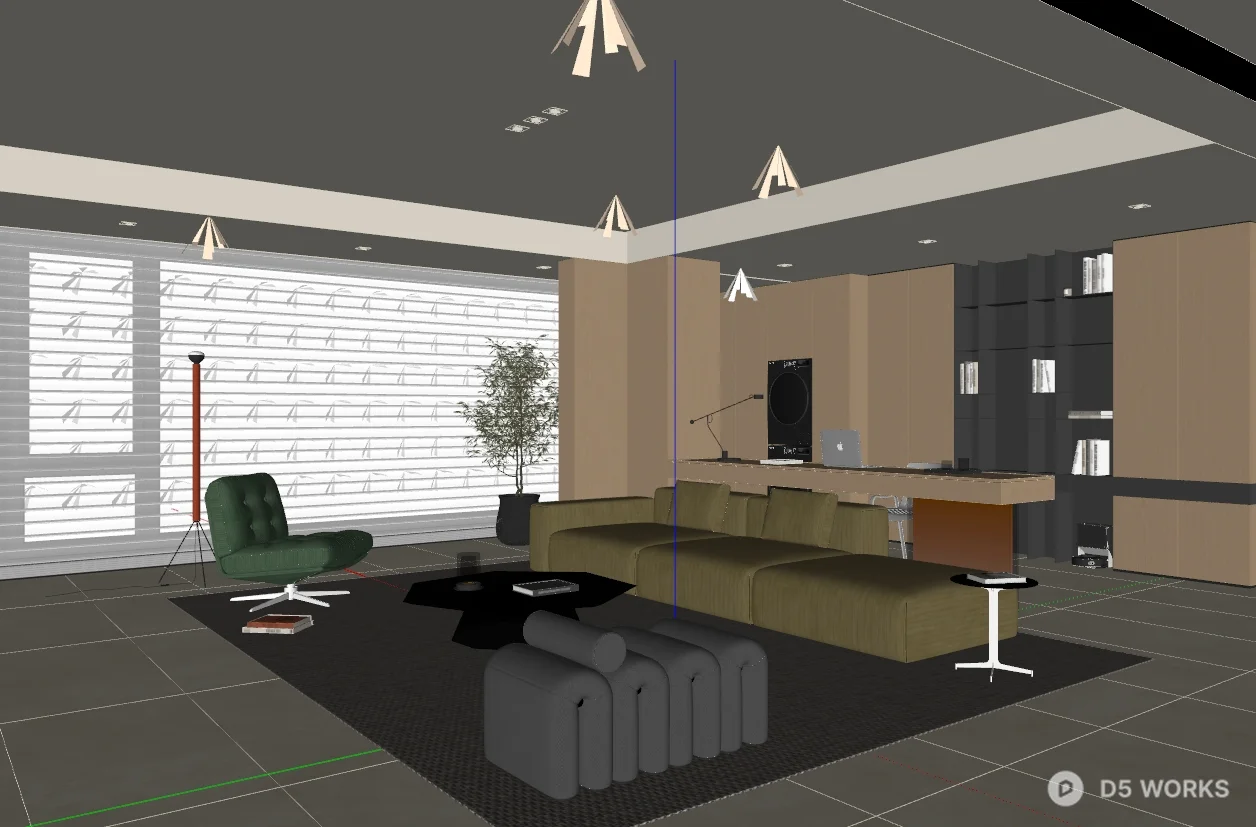 Minimalist Glass Globe Pendant Light 3d model thumbnail 2