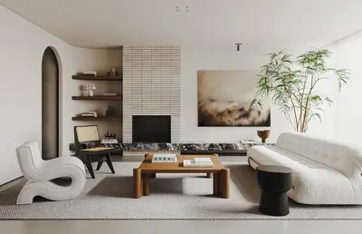 Modern Home Living Room 3d model