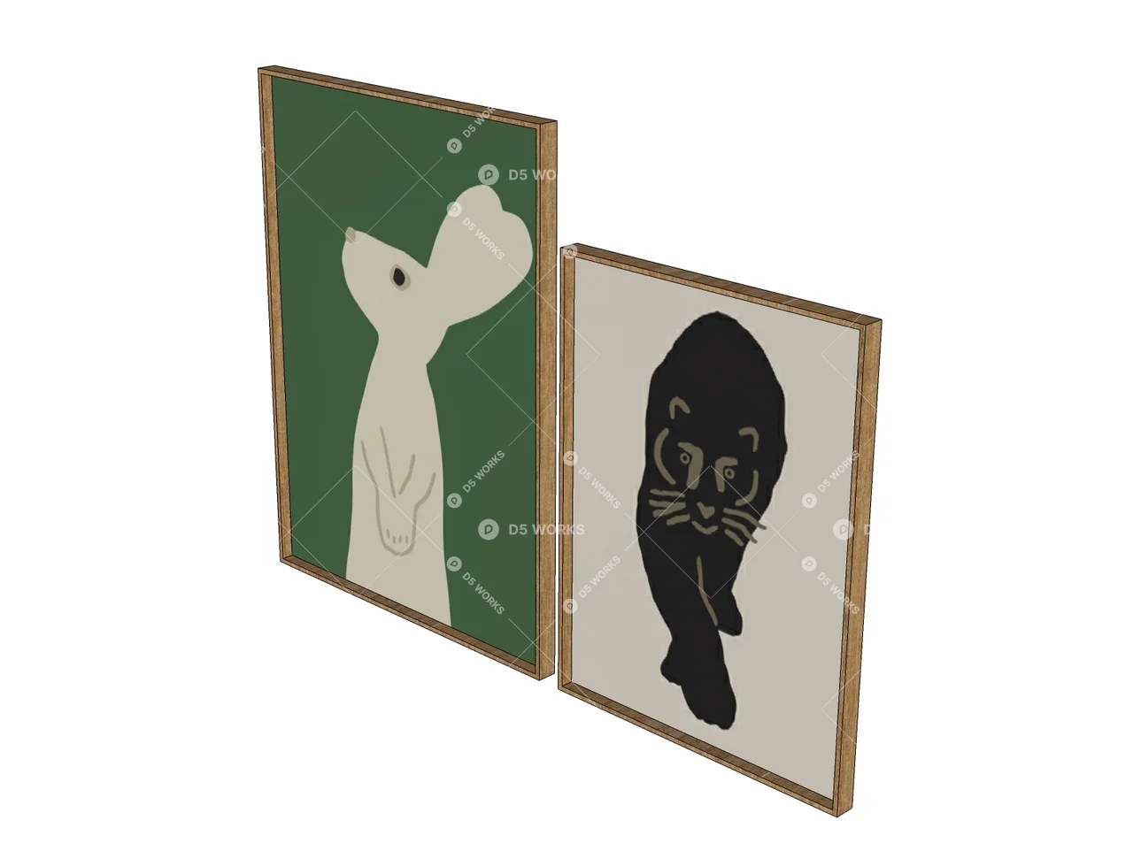Paintings 3d model thumbnail 2