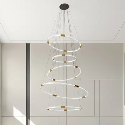 Spiral Ring Pendant Light 3d model