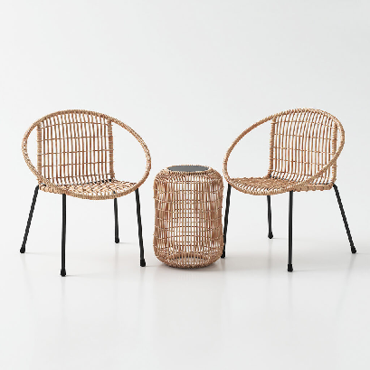 Modern Outdoor Table & Chairs Set