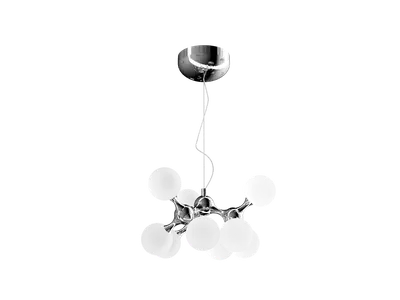 Modern Cluster Pendant Light 3d model