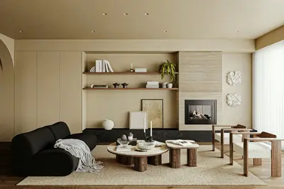 Wabi-Sabi Home Living Room 3d model