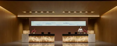Modern Quiet Luxury Reception Area