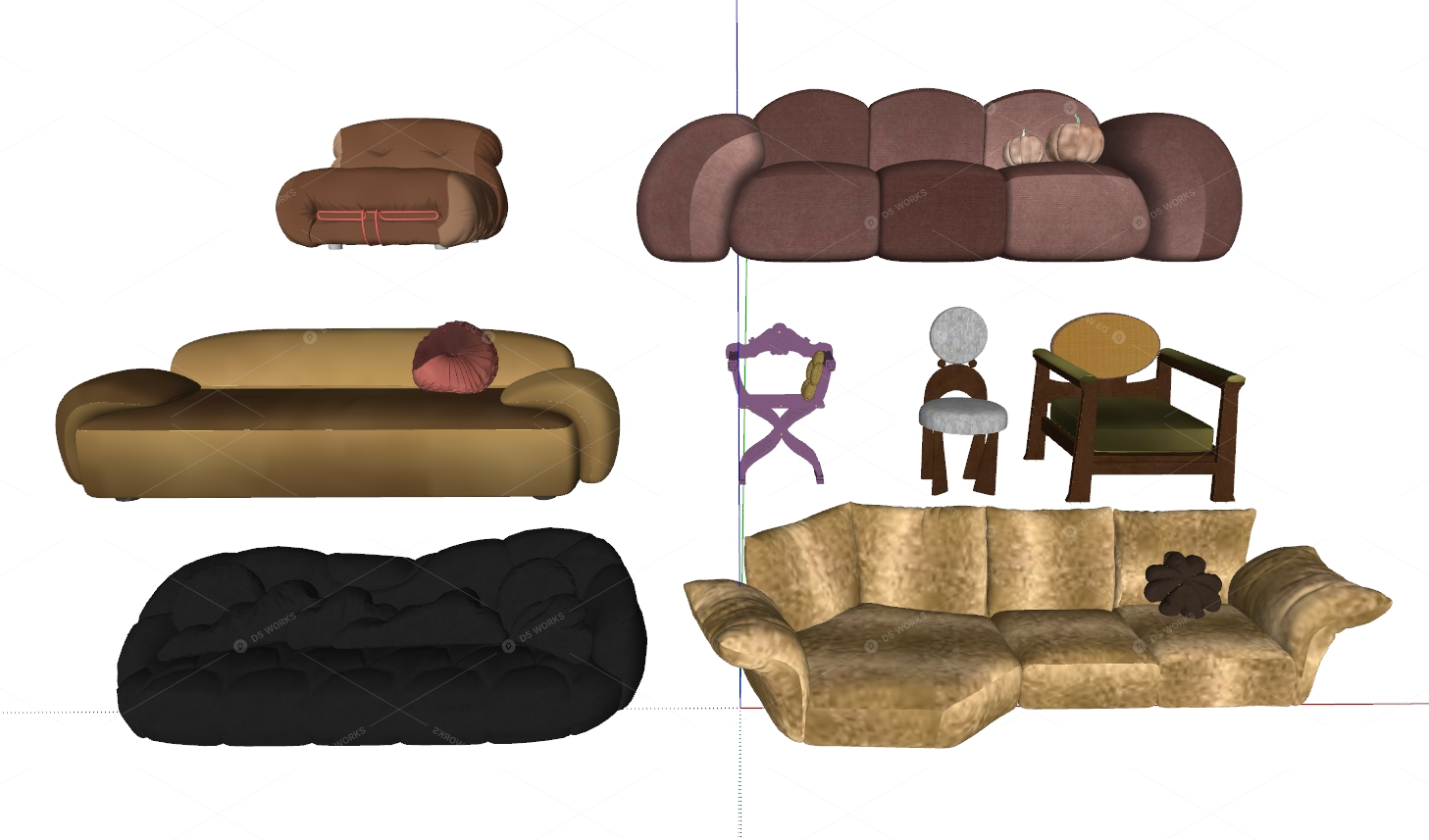 Furniture Sets 3D Models 2