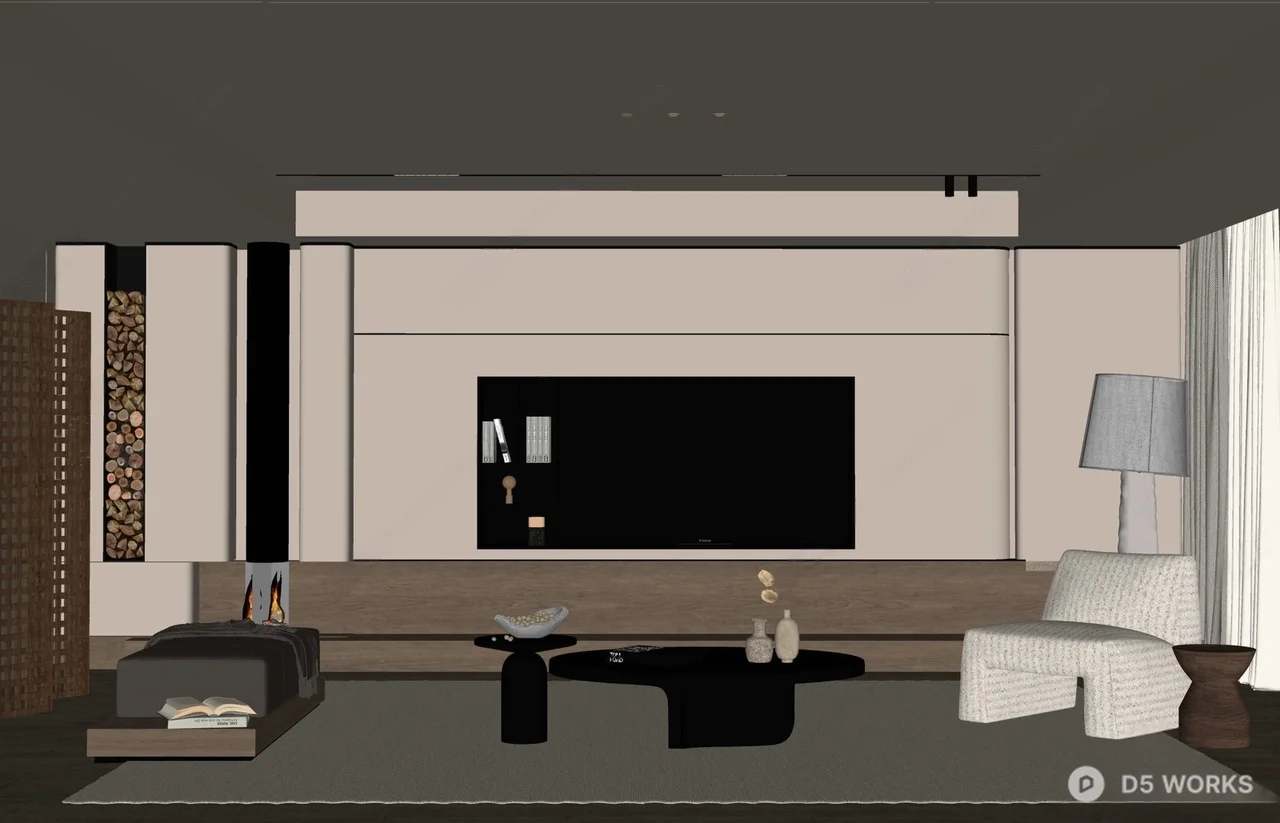 Minimalist Bar Counter 3d model thumbnail 2