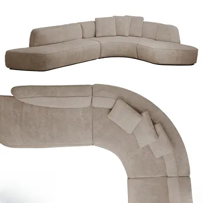 Contemporary Irregular-shaped Sofa