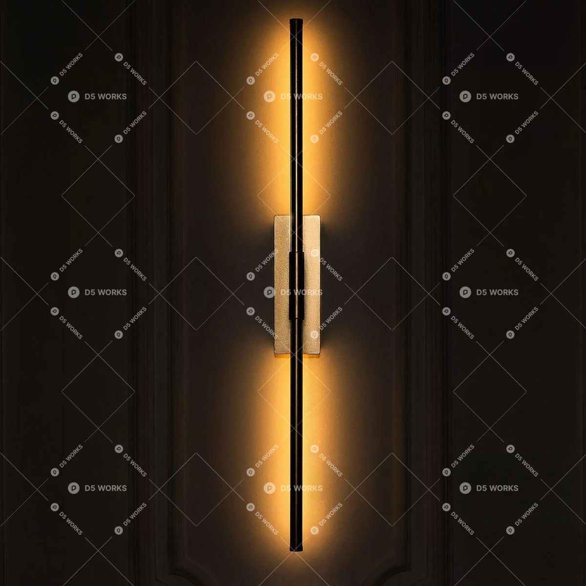 Modern Wall Lamp 3d model thumbnail 5