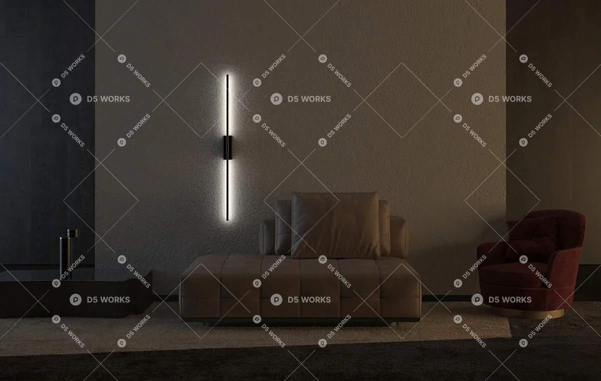 Modern Wall Lamp 3d model thumbnail 3