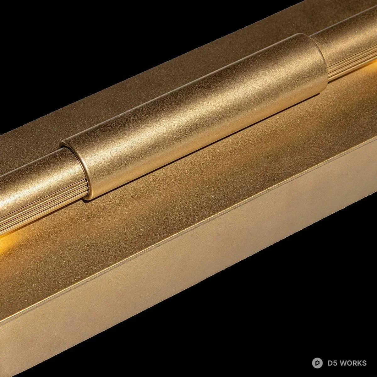 Minimalist Linear Wall Lamp 3d model thumbnail 4