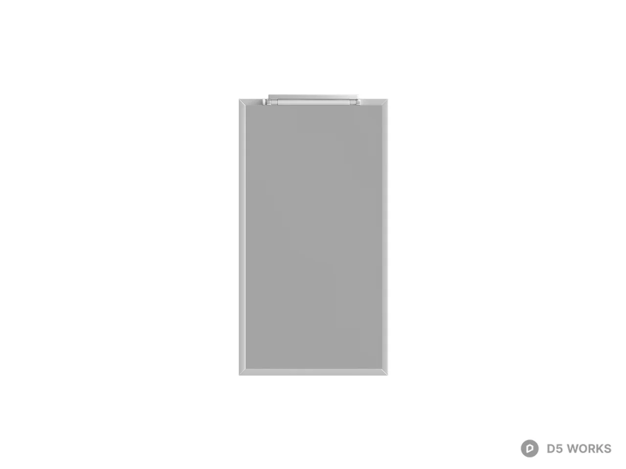 Minimalist Frameless Mirror 3d model thumbnail 2