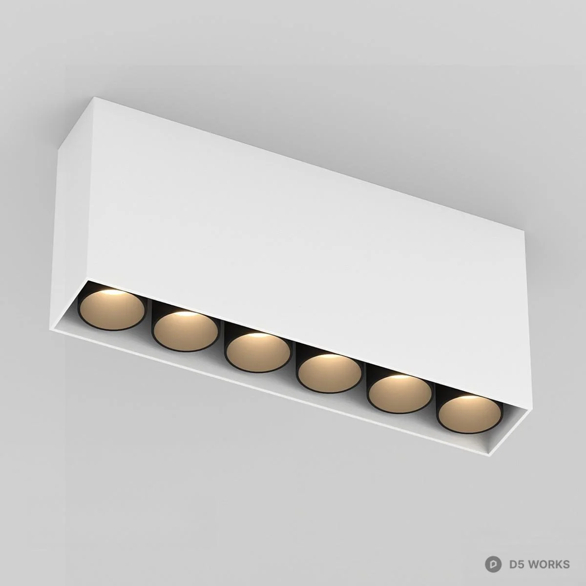 Minimalist Linear Grid Light 3d model - Image 1