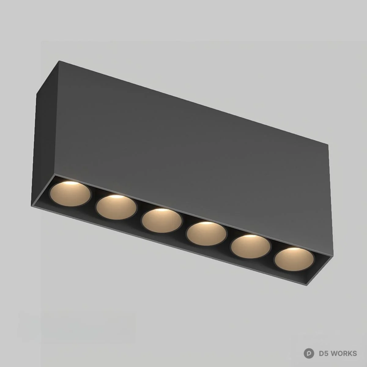 Minimalist Linear Grid Light 3d model thumbnail 2