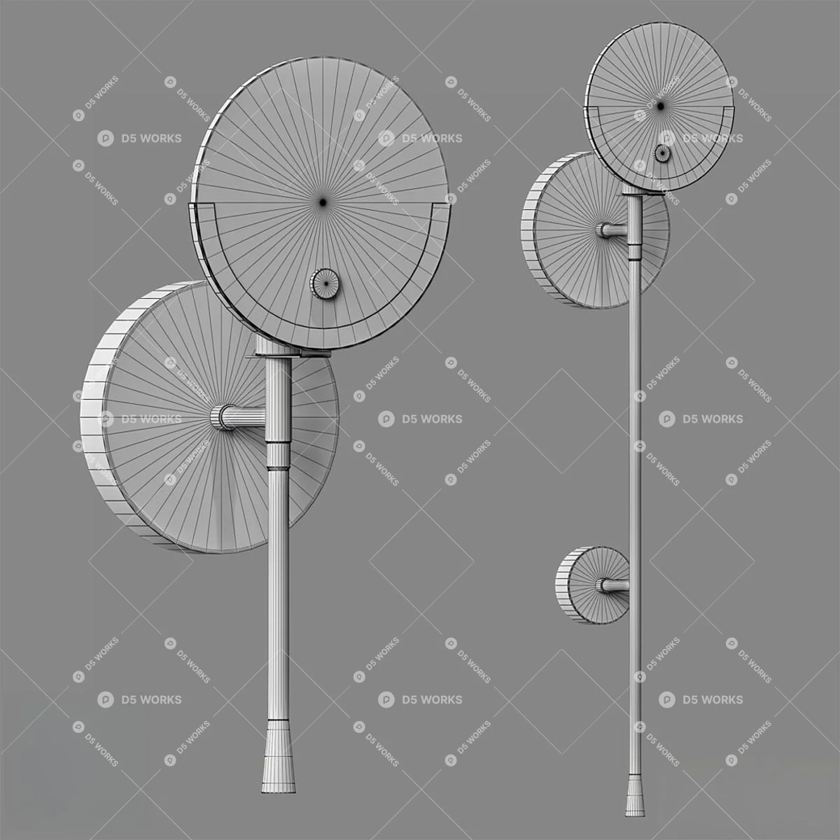 Modern Wall Lamp 3d model thumbnail 2