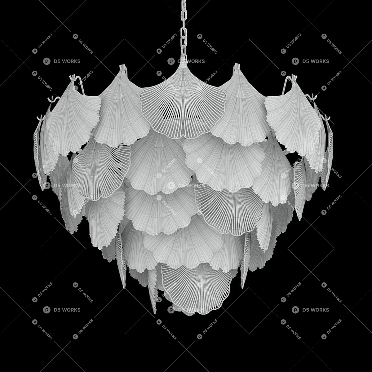 Quiet Luxury Pendant Light 3d model thumbnail 3
