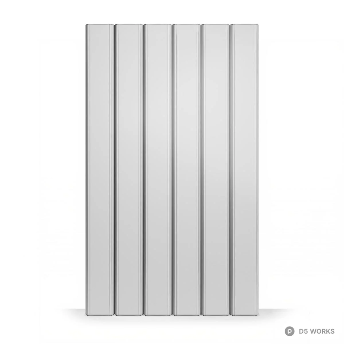 Minimalist Green Gradient Wall Panel 3d model thumbnail 2
