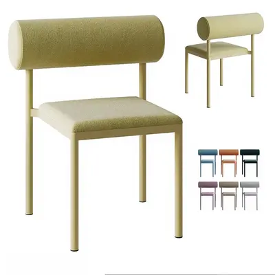 Minimalist Upholstered Dining Chair 3d model