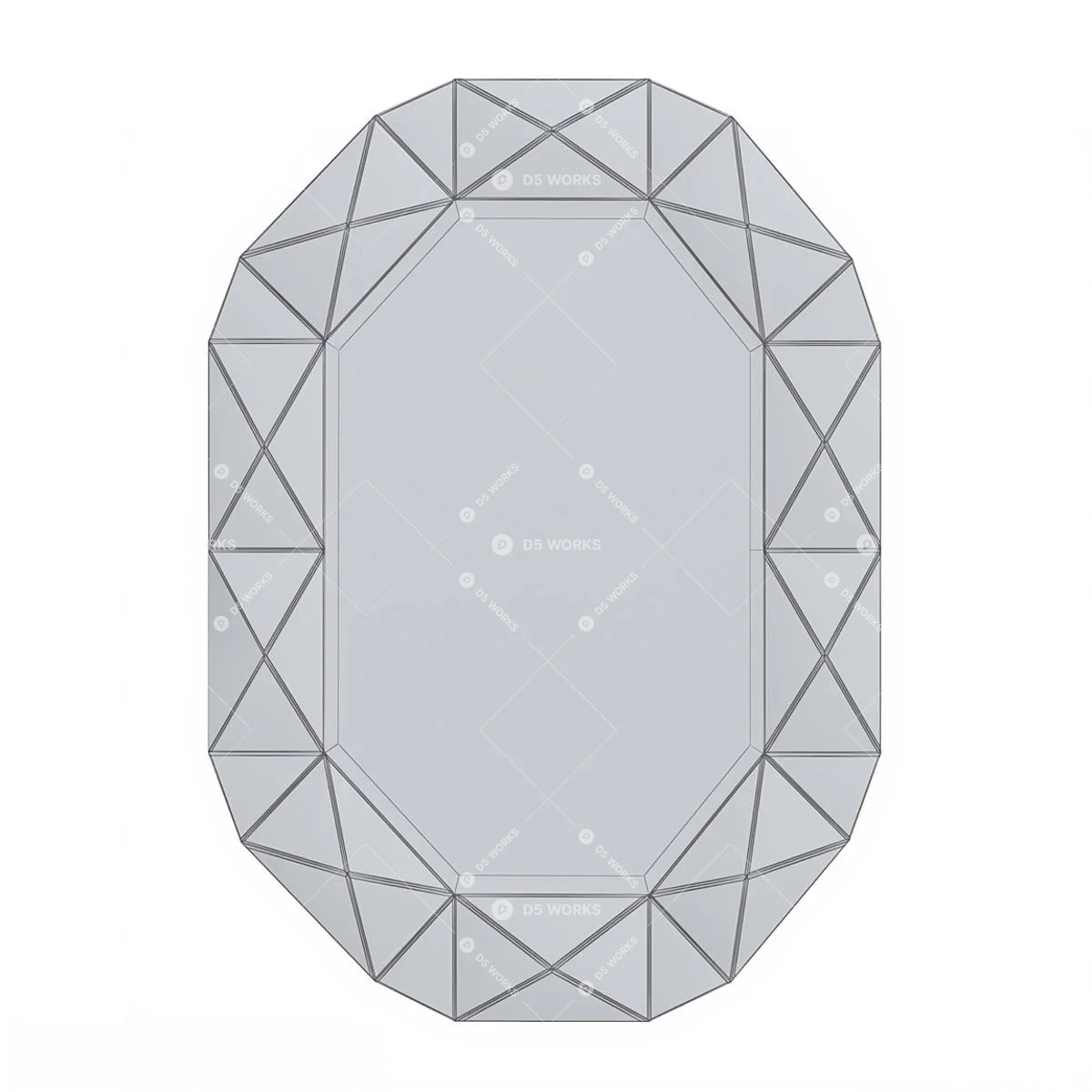 Decorative Mirror 3d model thumbnail 2