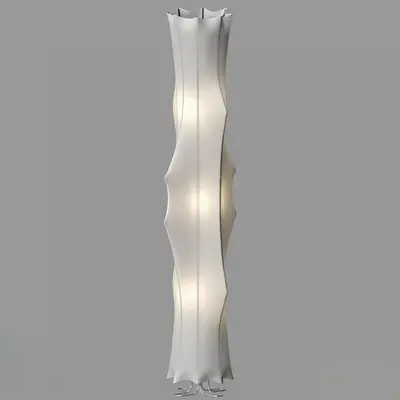 Wavy Fabric Floor Lamp 3d model