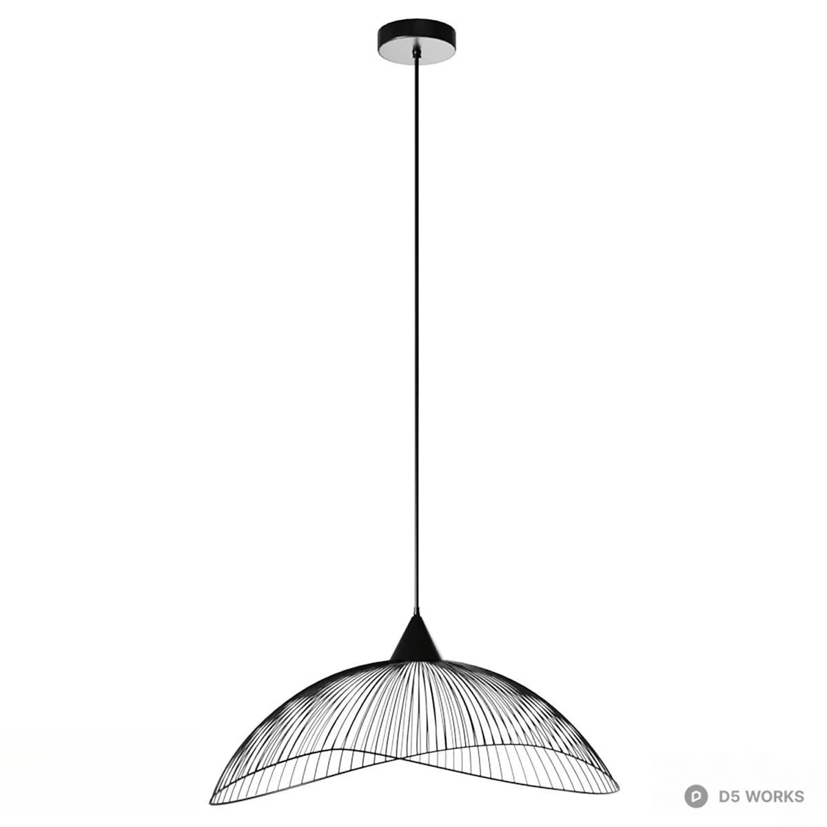 Wire Mesh Pendant Lamp 3d model thumbnail 2