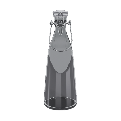 Condiments glass seasoning bottle