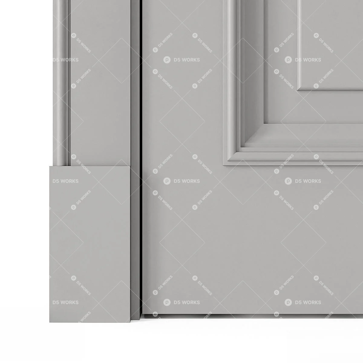 Single Door 3d model thumbnail 2