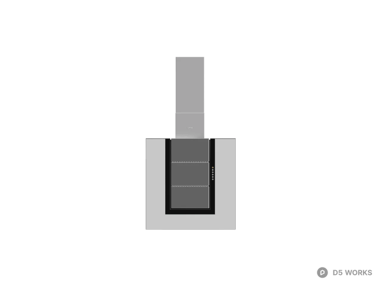 Minimalist Range Hood 3d model thumbnail 2
