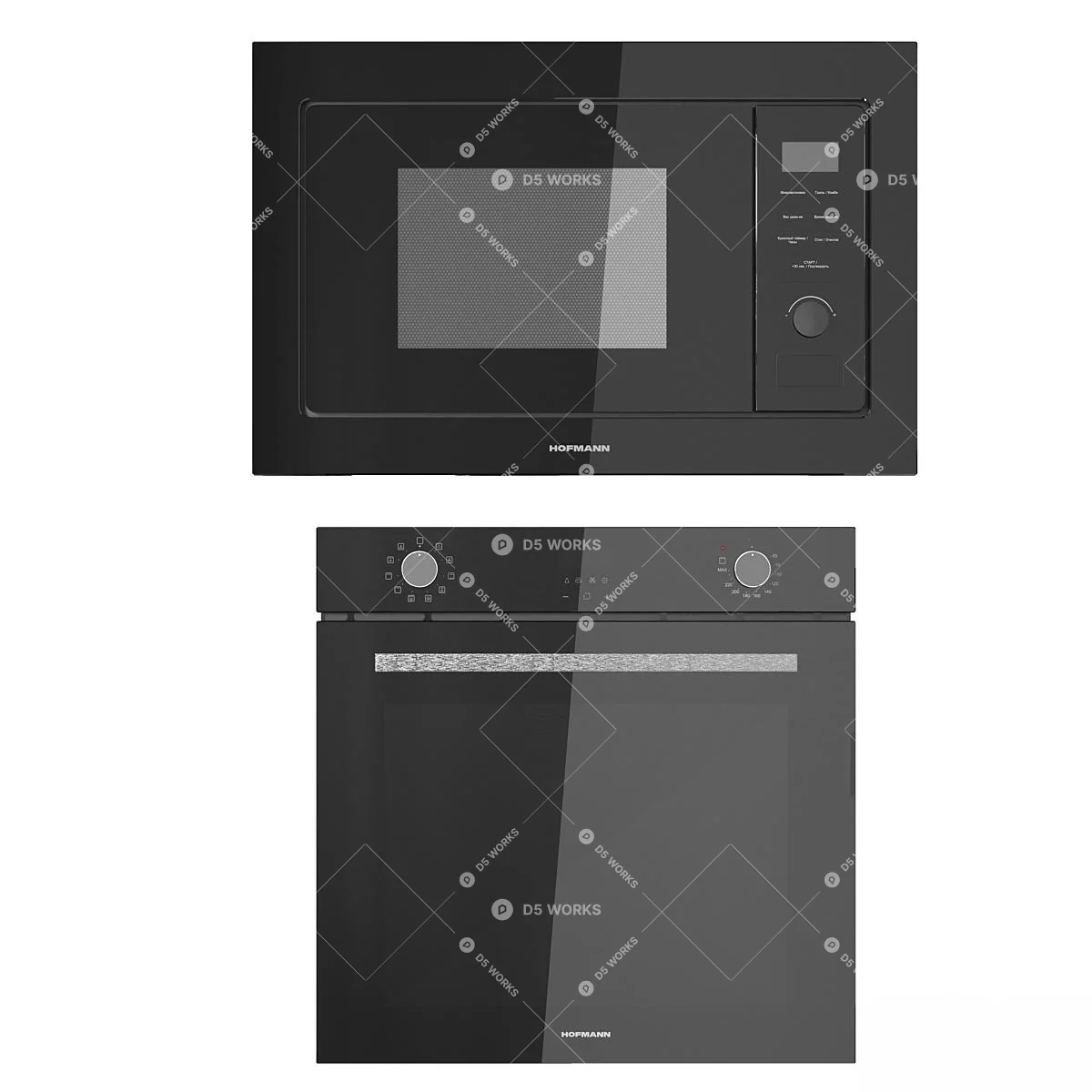 Home appliance combination 3d model thumbnail 2