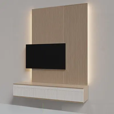 Minimalist Wall Mounted TV Cabinet 3d model