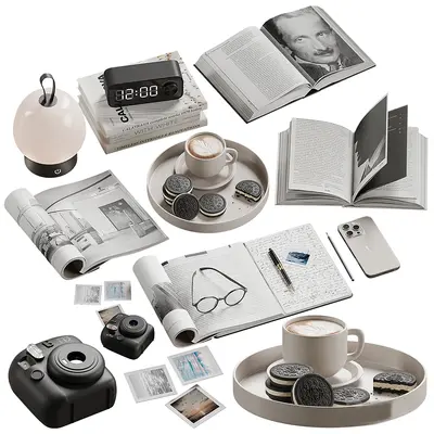 Modern Creamy Decorative Set