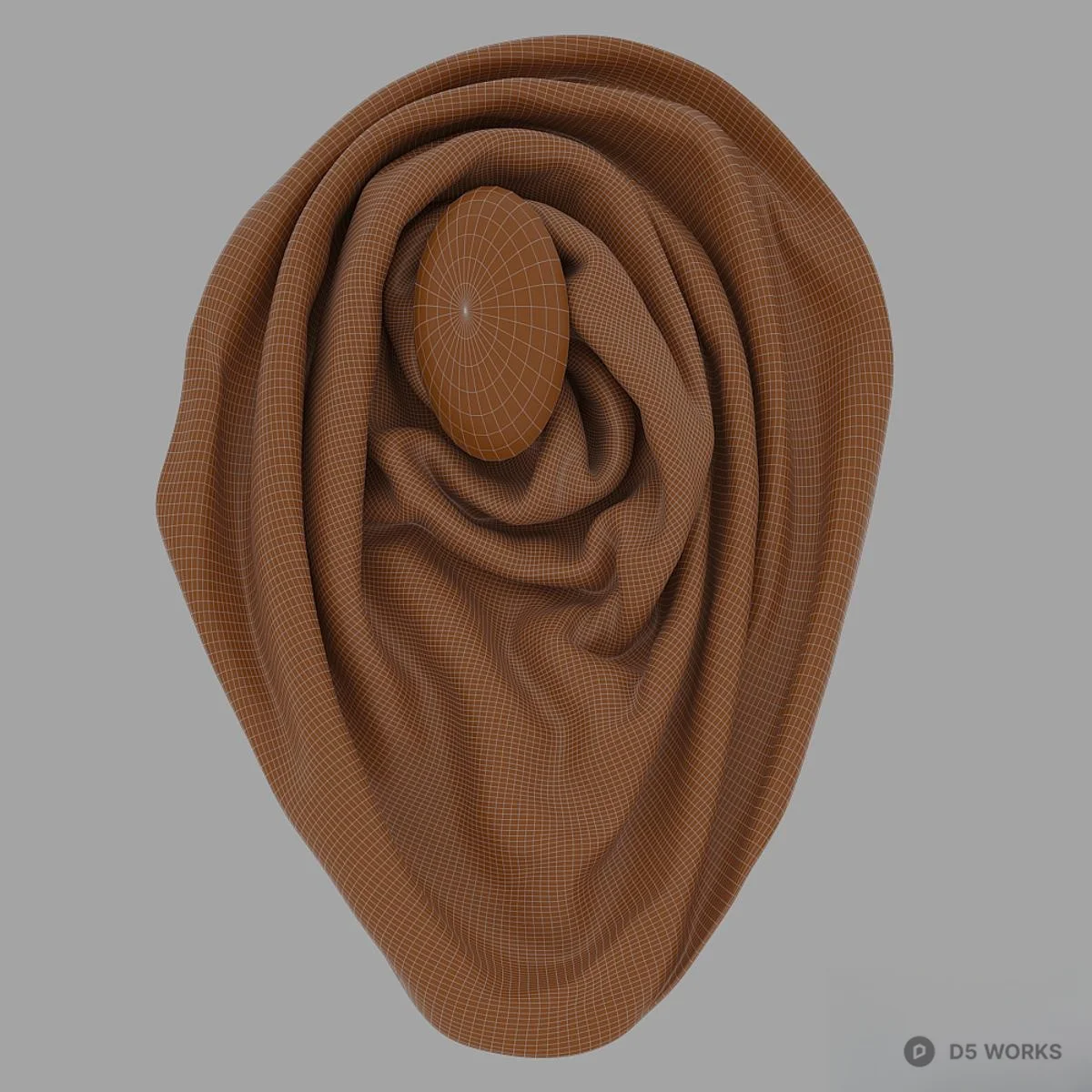Minimalist Gold Wall Lamp 3d model thumbnail 3