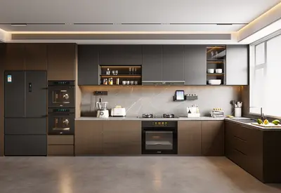 Modern Closed Kitchen